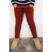 Dark Red Skinny Pants